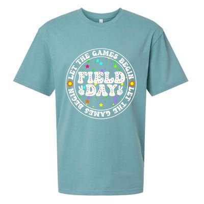 Field Day Let The Games Begin Teachers Field Day Sueded Cloud Jersey T-Shirt