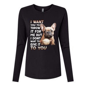 Frenchie Dog Lover French Bulldog Gift Womens Cotton Relaxed Long Sleeve T-Shirt