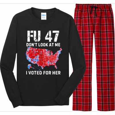 Fu47 DonT Look At Me I Voted For Her Long Sleeve Pajama Set