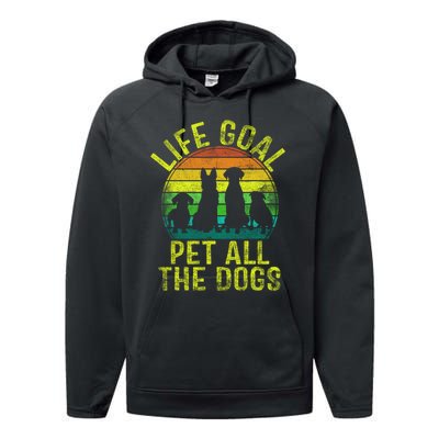 Funny Dog Lover Gift Performance Fleece Hoodie