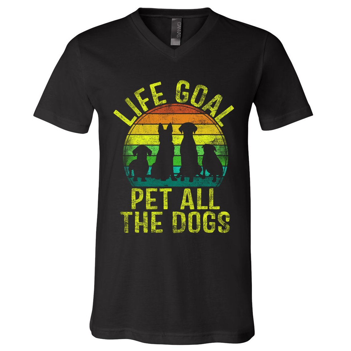 Funny Dog Lover Gift V-Neck T-Shirt