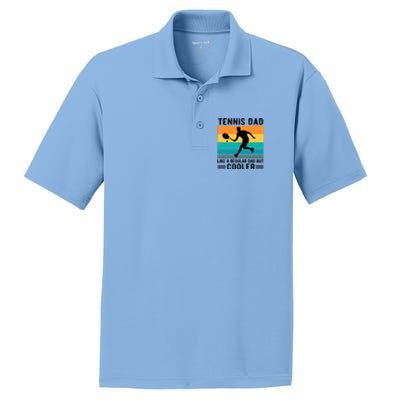 Fathers Day Lover Tennis Dad Like A Regular Dad But Cooler Gift PosiCharge RacerMesh Polo