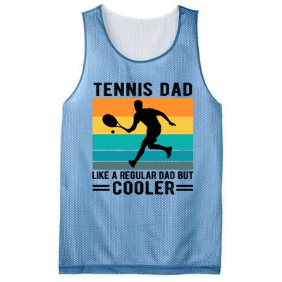 Fathers Day Lover Tennis Dad Like A Regular Dad But Cooler Gift Mesh Reversible Basketball Jersey Tank