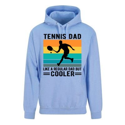 Fathers Day Lover Tennis Dad Like A Regular Dad But Cooler Gift Unisex Surf Hoodie