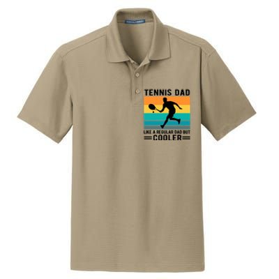 Fathers Day Lover Tennis Dad Like A Regular Dad But Cooler Gift Dry Zone Grid Polo