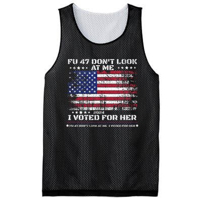 Fu47 DonT Look At Me I Voted For Her Mesh Reversible Basketball Jersey Tank