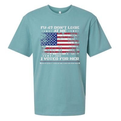 Fu47 DonT Look At Me I Voted For Her Sueded Cloud Jersey T-Shirt