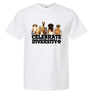 Funny Dog Lover Shirts 'Celebrate Diversity' Cute Dog Garment-Dyed Heavyweight T-Shirt