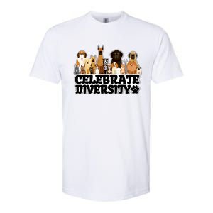 Funny Dog Lover Shirts 'Celebrate Diversity' Cute Dog Softstyle CVC T-Shirt