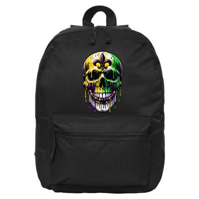 Fleur De Lis Mardi Gras Skulls Outfit 16 in Basic Backpack