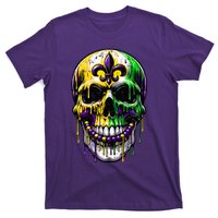 Fleur De Lis Mardi Gras Skulls Outfit T-Shirt