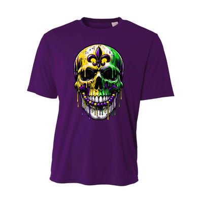 Fleur De Lis Mardi Gras Skulls Outfit Performance Sprint T-Shirt