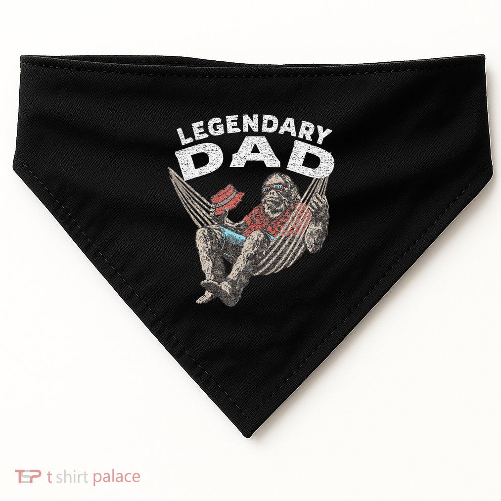 Funny Dad Legendary Saying USA-Made Doggie Bandana
