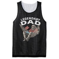 Funny Dad Legendary Saying Mesh Reversible Basketball Jersey Tank