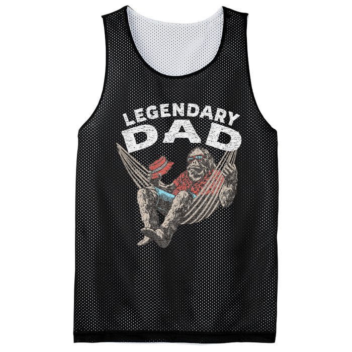 Funny Dad Legendary Saying Mesh Reversible Basketball Jersey Tank