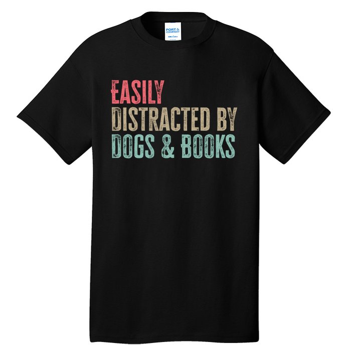 Funny Dogs Lovers And Book Gift Tall T-Shirt