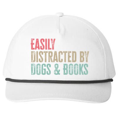 Funny Dogs Lovers And Book Gift Snapback Five-Panel Rope Hat