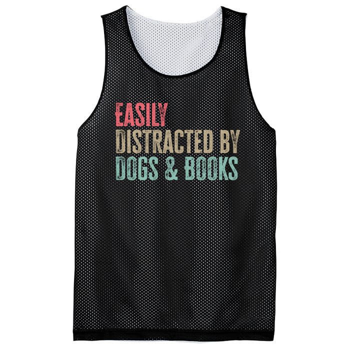 Funny Dogs Lovers And Book Gift Mesh Reversible Basketball Jersey Tank