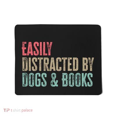Funny Dogs Lovers And Book Gift Mousepad