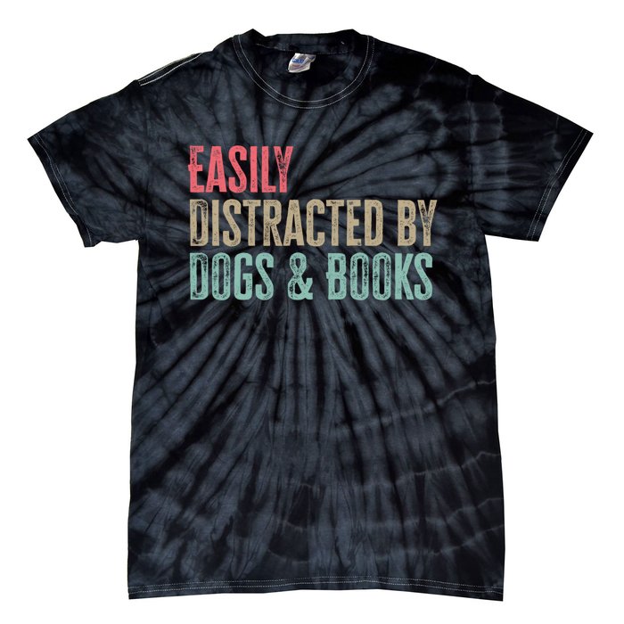 Funny Dogs Lovers And Book Gift Tie-Dye T-Shirt