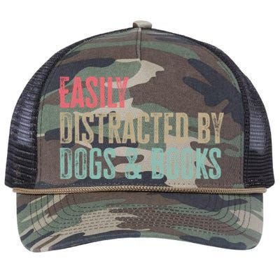 Funny Dogs Lovers And Book Gift Retro Rope Trucker Hat Cap