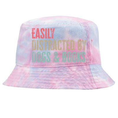 Funny Dogs Lovers And Book Gift Tie-Dyed Bucket Hat