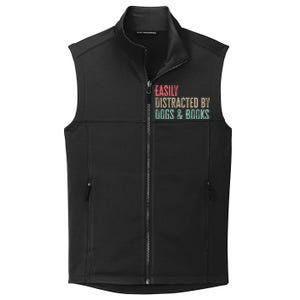 Funny Dogs Lovers And Book Gift Collective Smooth Fleece Vest