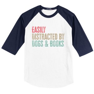 Funny Dogs Lovers And Book Gift Baseball Sleeve Shirt