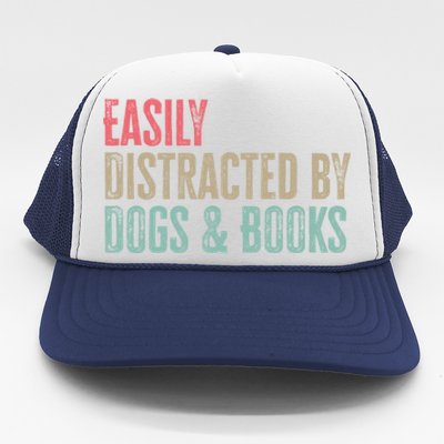 Funny Dogs Lovers And Book Gift Trucker Hat