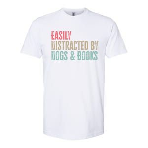 Funny Dogs Lovers And Book Gift Softstyle CVC T-Shirt