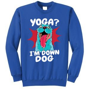 Funny Dog Lovers Yoga Funny Gift Yoga Im Down Dog Gift Sweatshirt