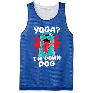 Funny Dog Lovers Yoga Funny Gift Yoga Im Down Dog Gift Mesh Reversible Basketball Jersey Tank