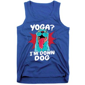 Funny Dog Lovers Yoga Funny Gift Yoga Im Down Dog Gift Tank Top