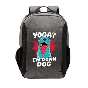 Funny Dog Lovers Yoga Funny Gift Yoga Im Down Dog Gift Vector Backpack