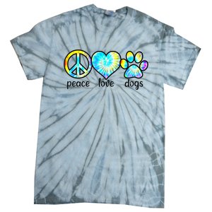 Funny Dog Lover Shirts Gift Peace Love Dogs Tie Dye Puppy Gifts Tie-Dye T-Shirt