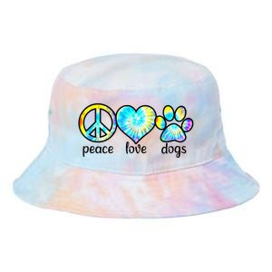 Funny Dog Lover Shirts Gift Peace Love Dogs Tie Dye Puppy Gifts Tie Dye Newport Bucket Hat