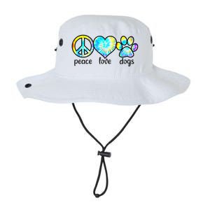 Funny Dog Lover Shirts Gift Peace Love Dogs Tie Dye Puppy Gifts Legacy Cool Fit Booney Bucket Hat