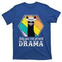 Funny Drama Llama Only You Can Prevent Drama Vintage Llama Premium T-Shirt