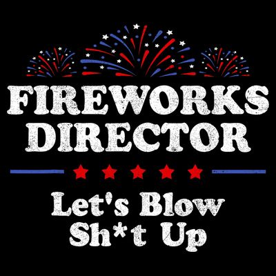 Fireworks Director Lets Blow Shit Up Funny 4th Of July T-Shirt