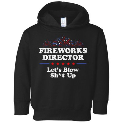 Fireworks Director Lets Blow Shit Up Funny 4th Of July Toddler Hoodie