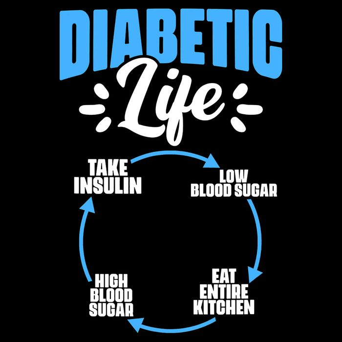 Funny Diabetic Life Cycle Diabetes Awareness Flat Bill Trucker Hat