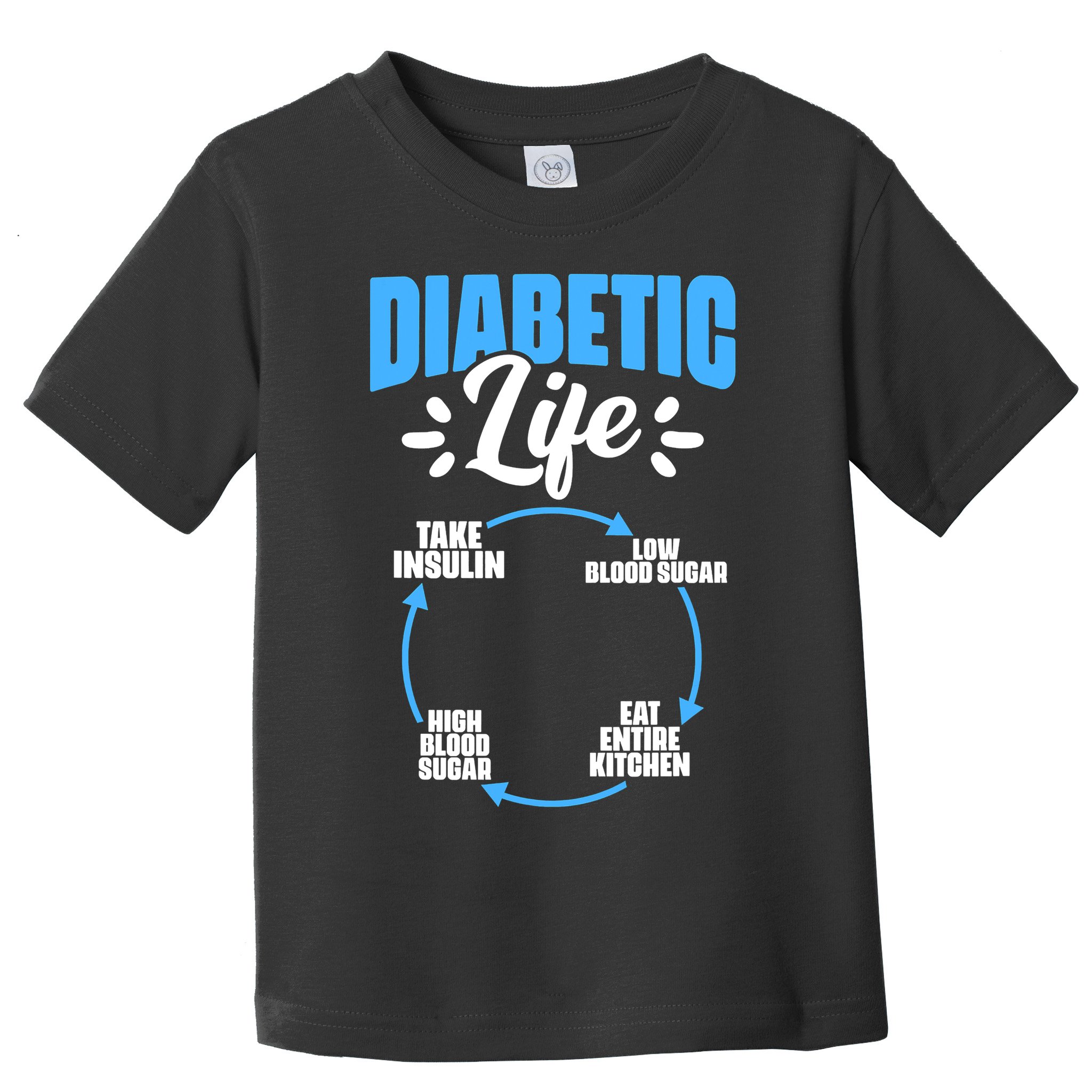 Funny Diabetic Life Cycle Diabetes Awareness Toddler T-Shirt