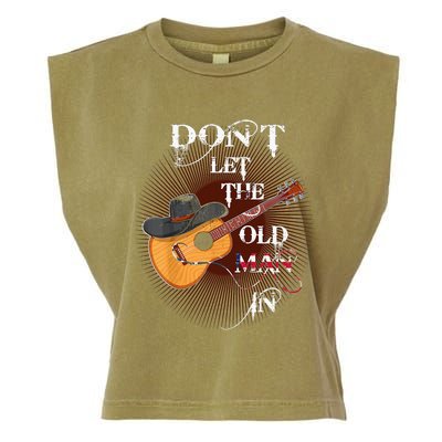 Funny DonT Let The Old Man In Garment-Dyed Women's Muscle Tee