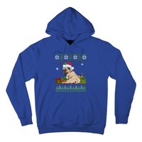 Funny Dog Lovers Cute Pug Santa Hat Ugly Christmas Great Gift Hoodie