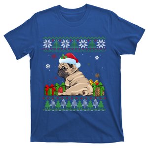 Funny Dog Lovers Cute Pug Santa Hat Ugly Christmas Great Gift T-Shirt