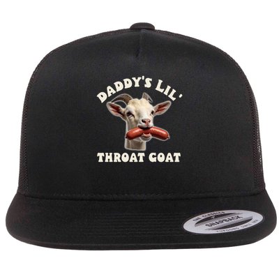 Fun Daddy's Lil Goat Embarrassing Inappropriate Hilarious Gift Flat Bill Trucker Hat