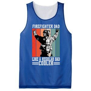 Firefighter Dad Like A Normal Dad Cooler Cool Gift Mesh Reversible Basketball Jersey Tank