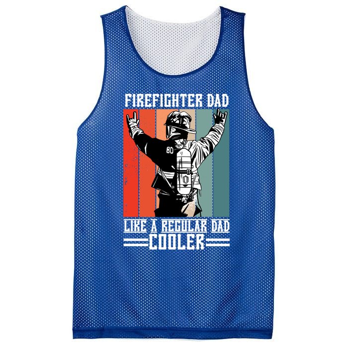 Firefighter Dad Like A Normal Dad Cooler Cool Gift Mesh Reversible Basketball Jersey Tank