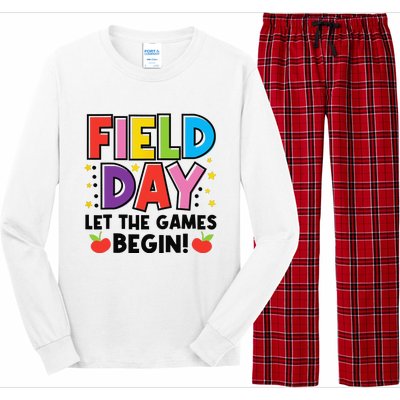 Field Day Let Games Start Begin  Teachers  Long Sleeve Pajama Set