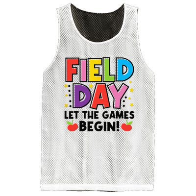 Field Day Let Games Start Begin  Teachers  Mesh Reversible Basketball Jersey Tank